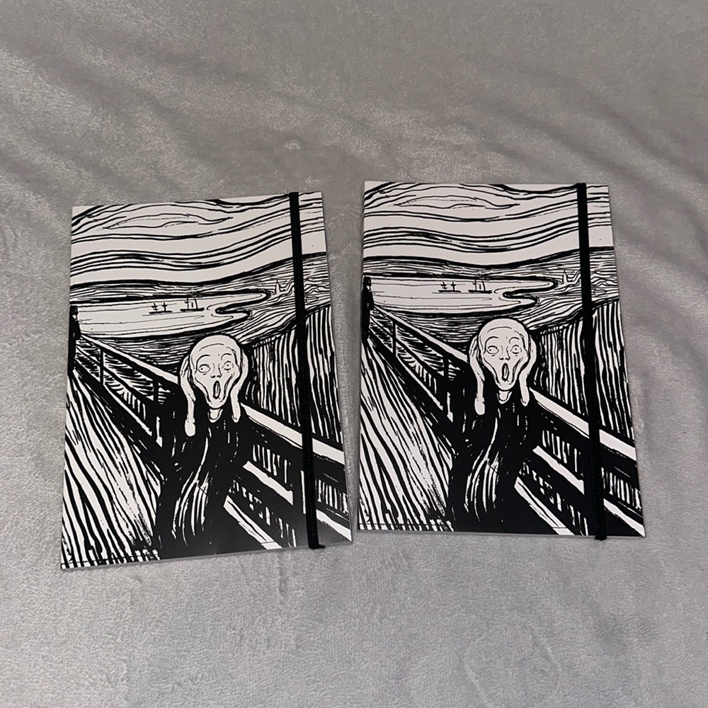 Set of 2 “The Scream” Journals-BRAND NEW